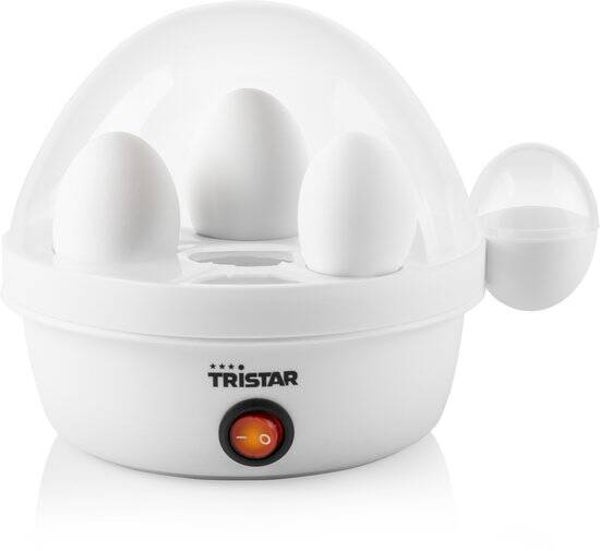 Tristar EK-3074 - Eierkokers Elektrisch - 350W - Voor 7 eieren incl. maatbeker en eierprikker - Wit