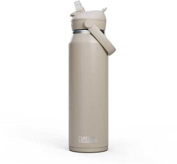 CamelBak Thrive Flip Straw - Vacuum Insulated - RVS Isolatie drinkfles - 1 L Beige (Stone)