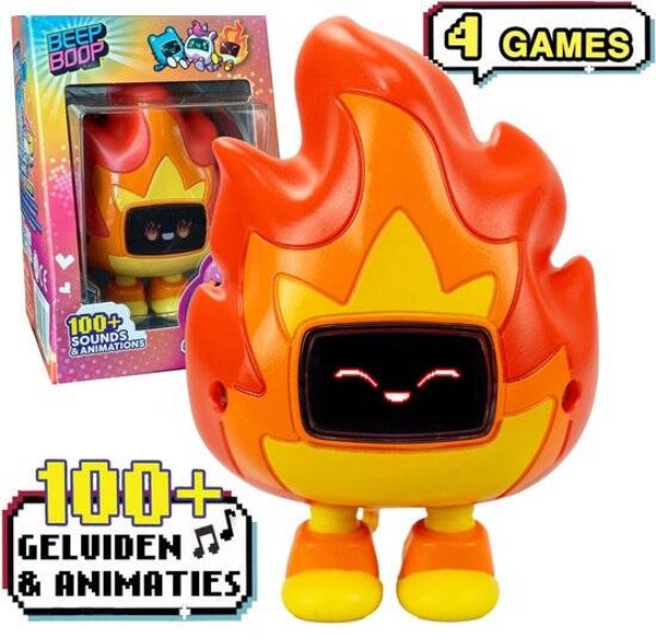 Beep Boop Tochi – Je virtuele huisdiertje met emoties, 4 games en 100+ geluiden & animaties - Verzorgen en spelen - Interactief speelgoed