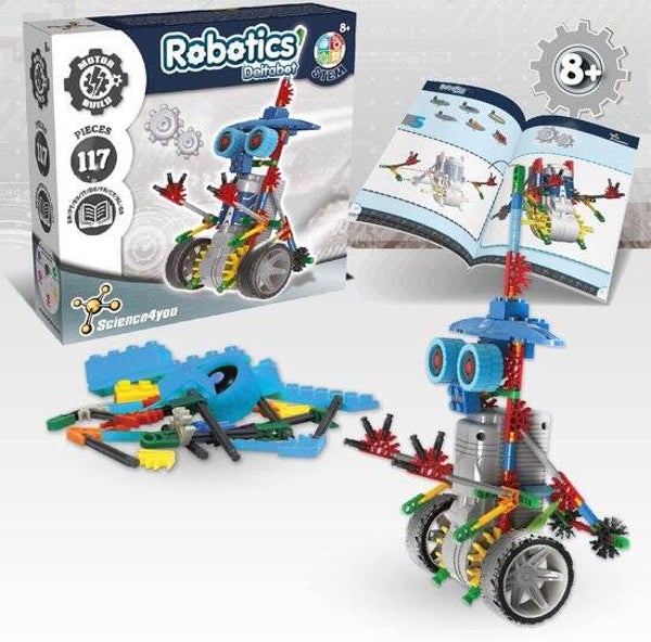Science4you Robotics Deltabot - DIY Robot Bouwpakket - STEM Speelgoed - 8+ jaar