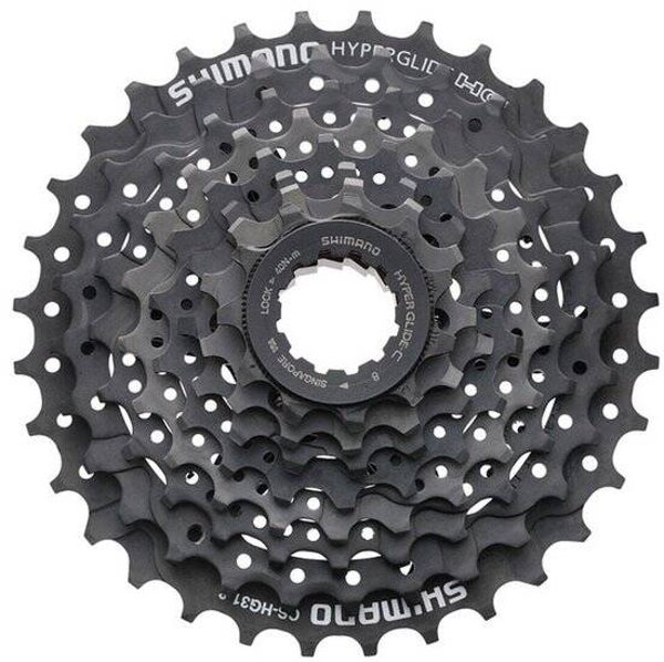 8-speed cassette Shimano Altus HG31 11-34T - Zwart