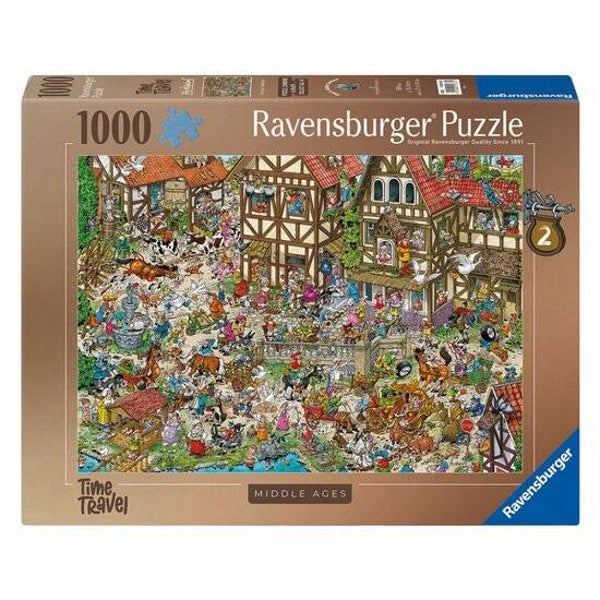 Ravensburger Ray's Comic Series - Time Travel 2 - Middle Ages - 1000 stukjes Legpuzzel