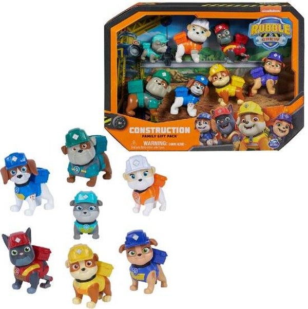 Rubble & Crew - Cadeauset met 7 speelfiguren - PAW Patrol speelgoed