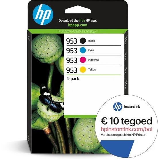 HP 953 - Inktcartridge - Origineel - Standaard capaciteit - Kleur en Zwart + Instant Ink tegoed