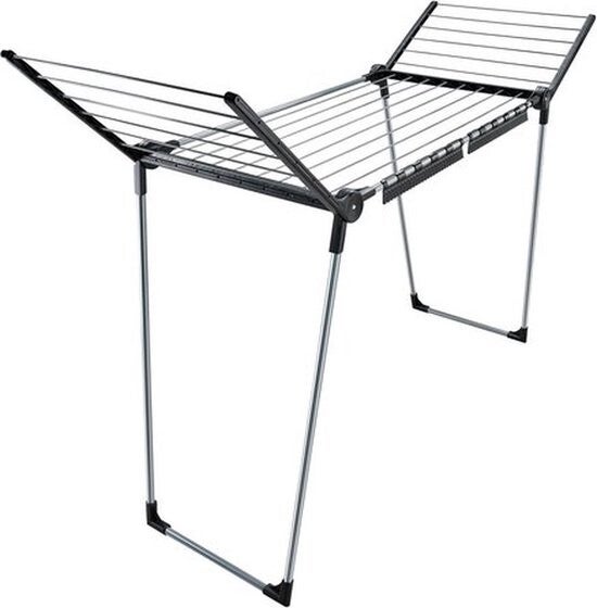 Leifheit droogrek Pegasus - 150 solid slim - black - antraciet