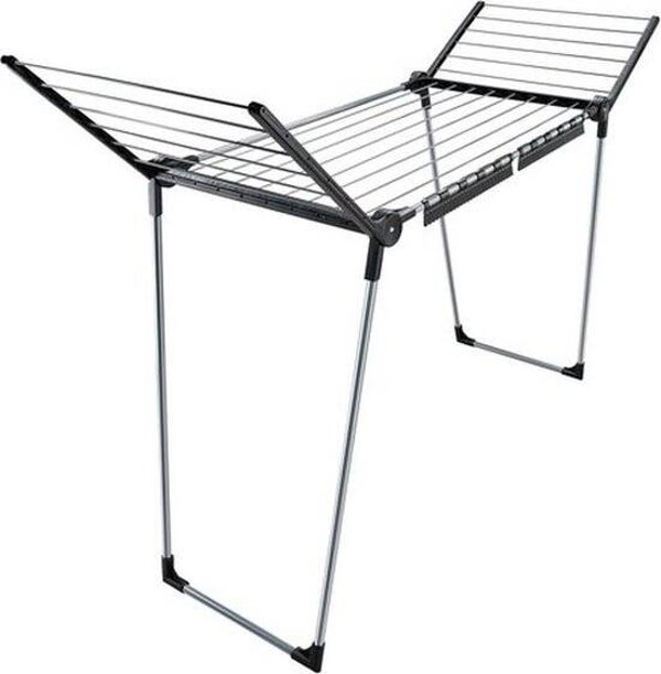 Leifheit droogrek Pegasus - 150 solid slim - black - antraciet