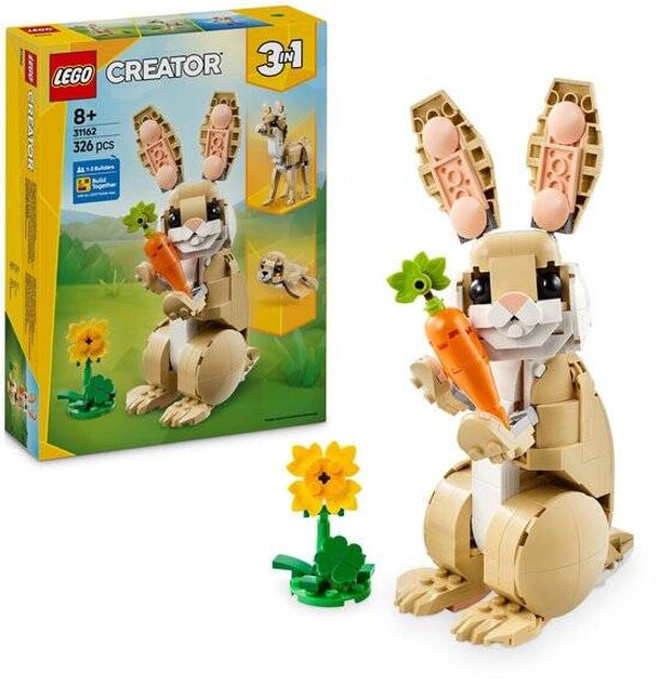 LEGO Creator 3in1 Lief konijn dieren - 31162
