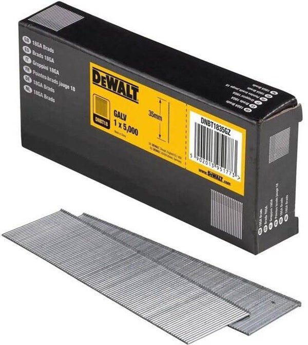 DeWALT DNBT1835GZ 1.25x35mm VE=5000 18 Gauge GAL Spijkers