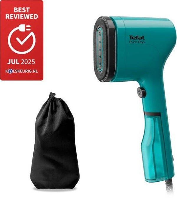 Tefal Pure POP DT2024 - Kledingstomer - Compact - Omkeerbaar Opzetstuk - Handstomer - Bangkok Green - 1300W