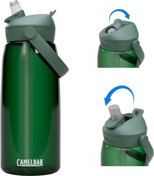 CamelBak Thrive Flip Straw - Drinkfles - 1 L - Groen (Forest Green)