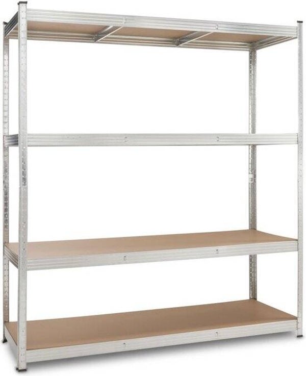 Kreator KRT674005 Robuust opbergrek - 180 x 60 x 160 - Max 1000kg - Inclusief 4 schappen