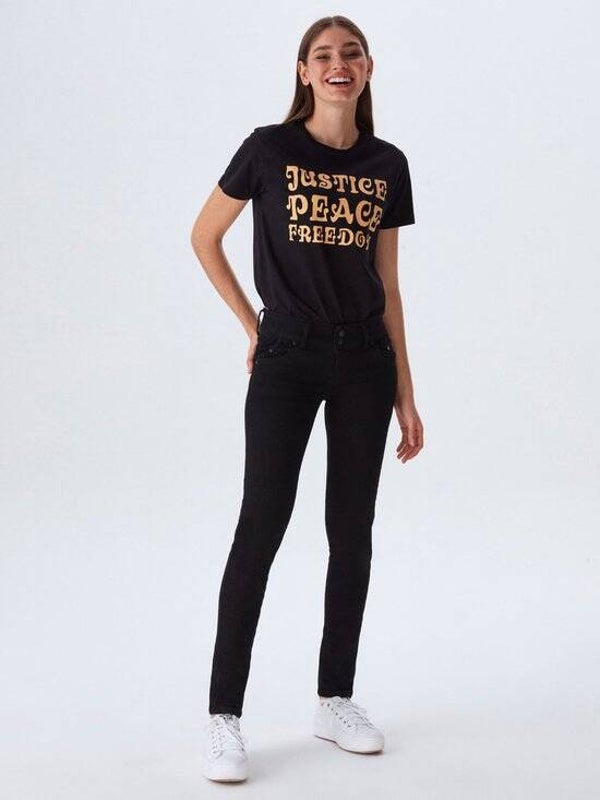 LTB Jeans Molly Dames Slim fit Jean - Zwart - Black to Black Wash W31 X L32