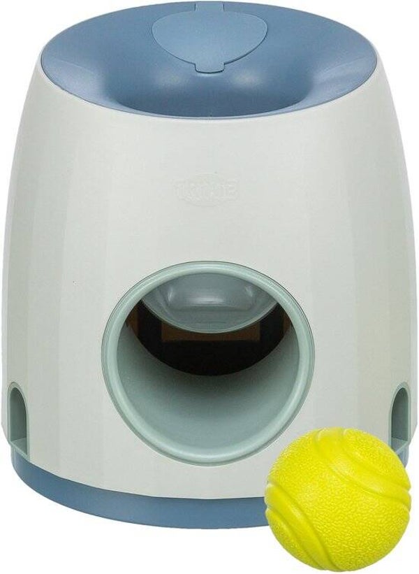 Trixie Dog Activity Strategiespel Ball & Treat Lichtgrijs/Blauw 17X17X18 cm