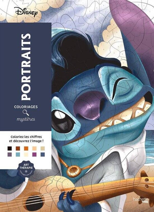 hachette heroes Coloriages Mystères Disney Portraits - Kleuren op nummer boek