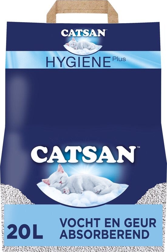 Catsan Kattenbakvulling - Hygiene Plus Geurabsorberend - 20 L