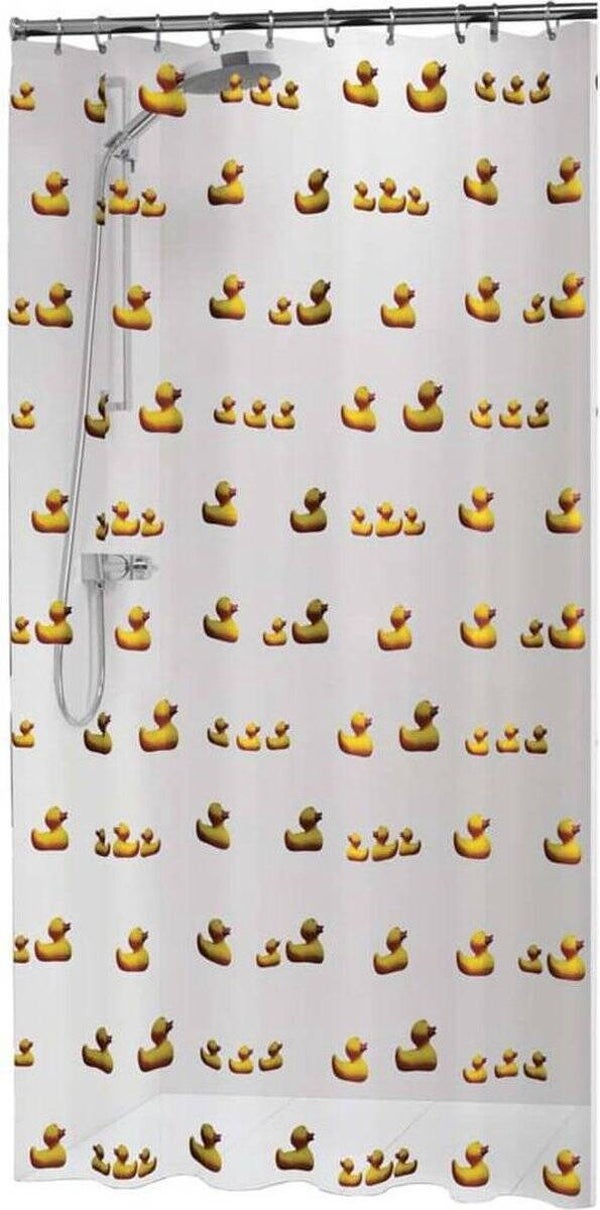 Sealskin Duckling Douchegordijn 180x200 cm - PEVA - Geel