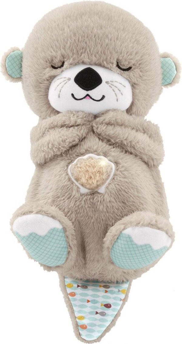 Fisher-Price Bedtijd Otter 30 cm - Baby speelgoed - 0 tot 6 maanden - Knuffel