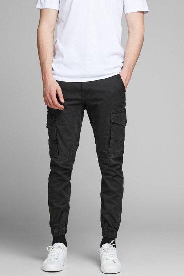 JACK & JONES - JJIPAUL JJFLAKE AKM 542 BLACK Heren Broek - Maat 36/34