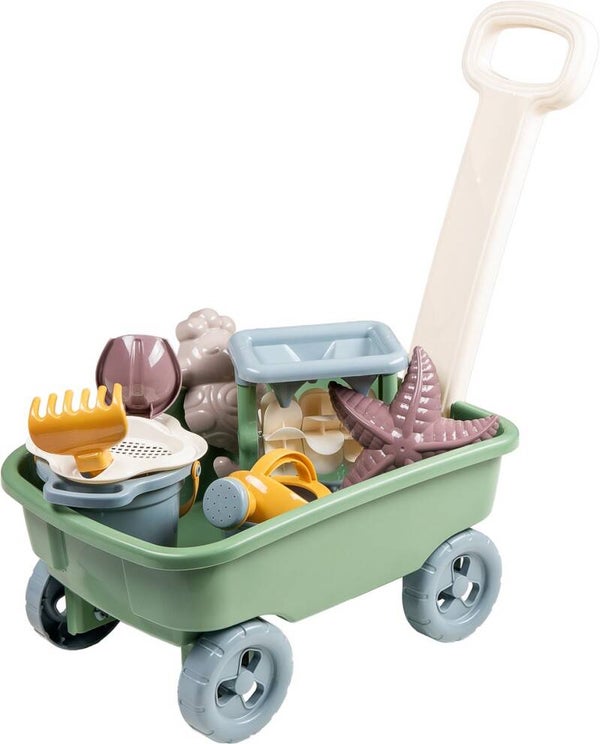 Cavallino Bolderkar met Zandspeelgoed - Inclusief oa Gieter en Schep