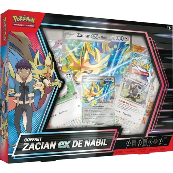 COFFRET ZACIAN-EX DE NABIL POKÉMON