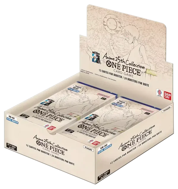 One Piece JCC - EB02 Display 24 Premium Booster (Français) Anime 25th Collection - Bandai