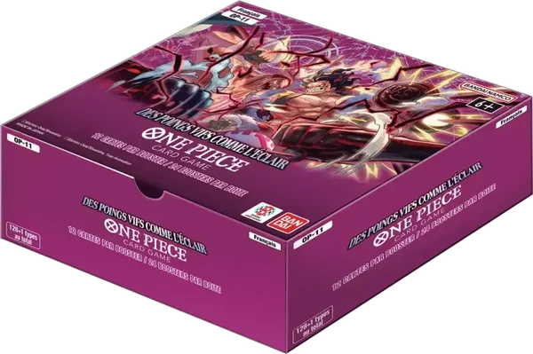 One Piece JCC - Boîte de 24 Boosters OP11 : Des Poings Vifs comme l'Eclair (Français) - Bandai