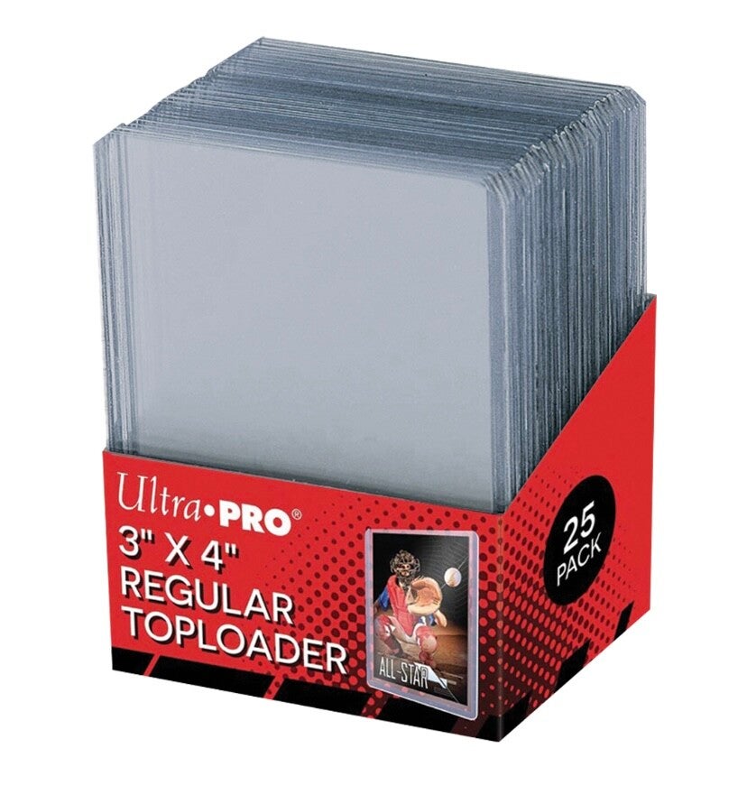 ULTRA PRO : 25 TOPLOADER REGULAR TRANSPARENTS