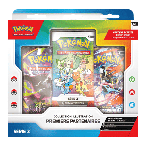 Coffret partenaire série 3 + 1 booster multi tcg aléatoire