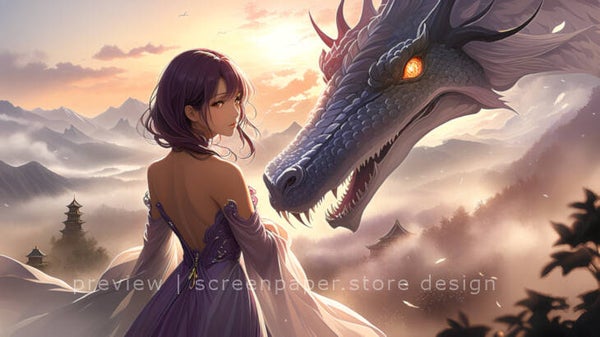 Ancient Bond: The Dragon's Gaze 3840x2160 4k wallpaper