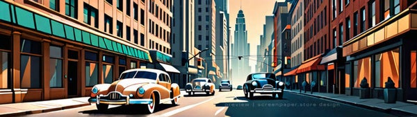 Cuba cars in new york  5120x1440 wallpaper