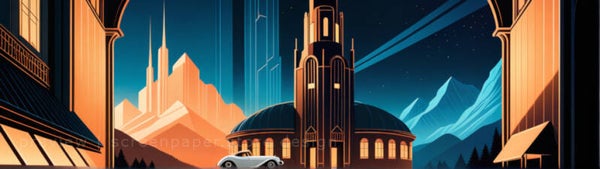 Midnight Spires 5120 x 1440 Wallpaper