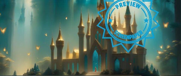 MistyCastle – Enchanted 3440x1440 Ultra-Wide  Fantasy Wallpaper