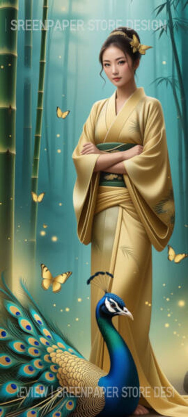 Golden Serenity in the Bamboo forest
