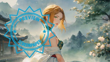 Golden Tattoo Girl | 1920 x 1080 px Full HD