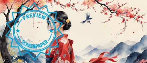 Red kimono 3440 x 1440 px  Ultra Wide Wallpaper