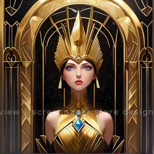 The Sovereign Queen of Gold 3200 x 3200 px wallpaper