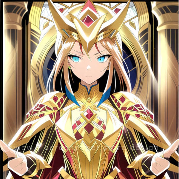 the sovereign golden warden 3200x3200 px  wallpaper