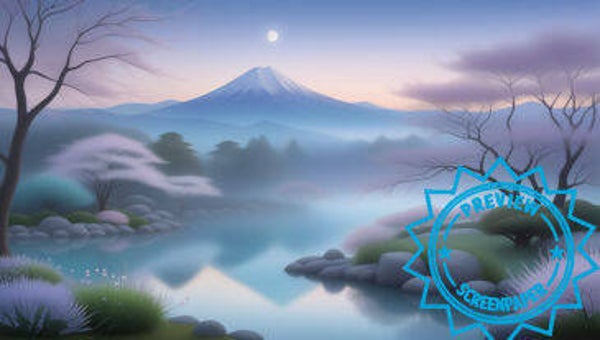Twilight Zen Peaks – Japanese Wallpaper 1920×1080 px