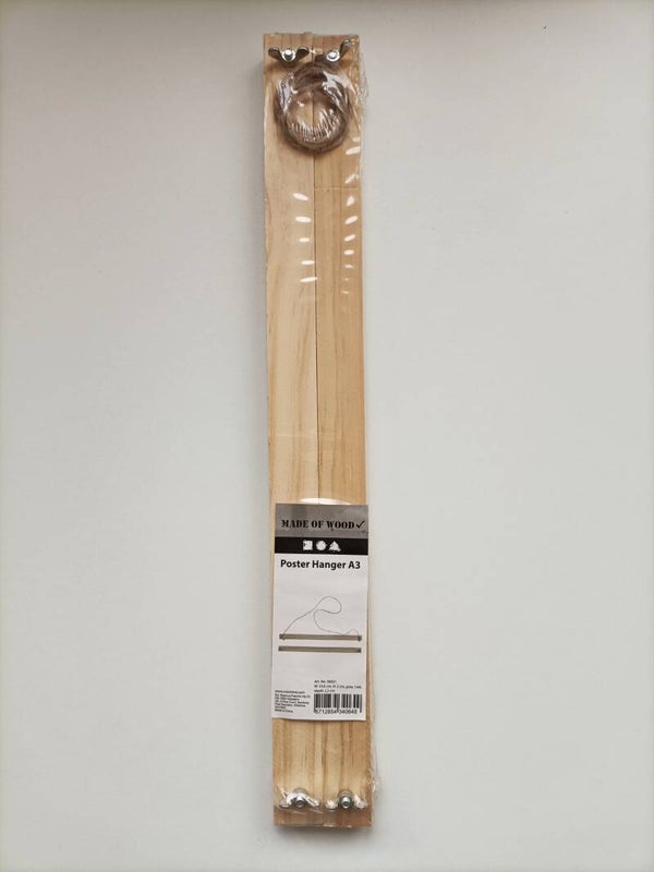 Houten posterhanger