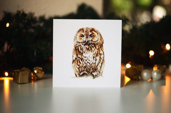 Dubbele winterkaart uil