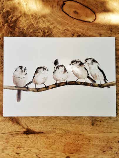 Kaart "Tak vol staartmeesjes"