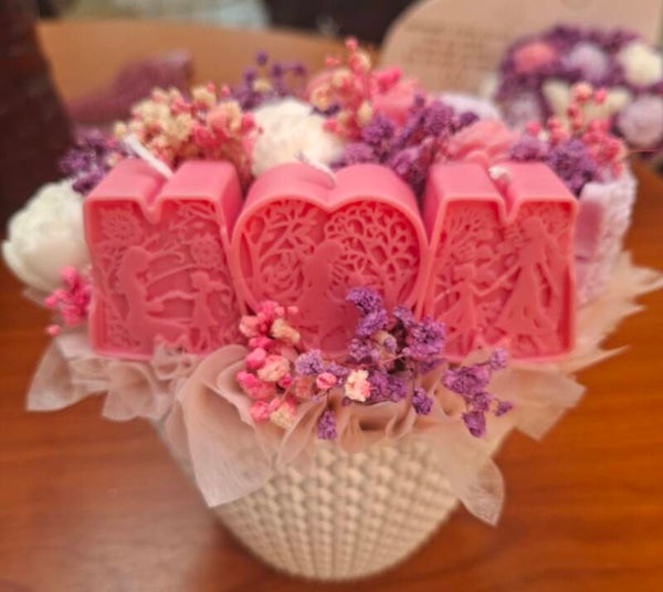 Moederdagboeketje (waxmelts)