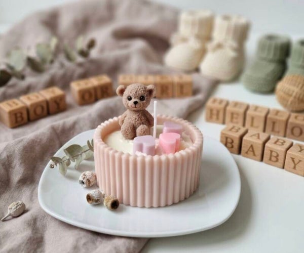Schattige Teddybeer Kaars