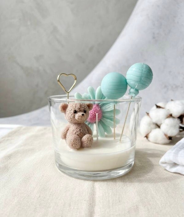 Exclusieve Baby Kaars in glaasje