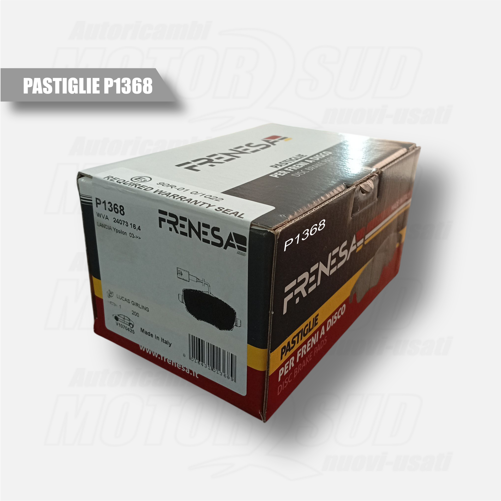 Pastiglie per freno a disco anteriore Frenesa P1368 90R-01 0/1022