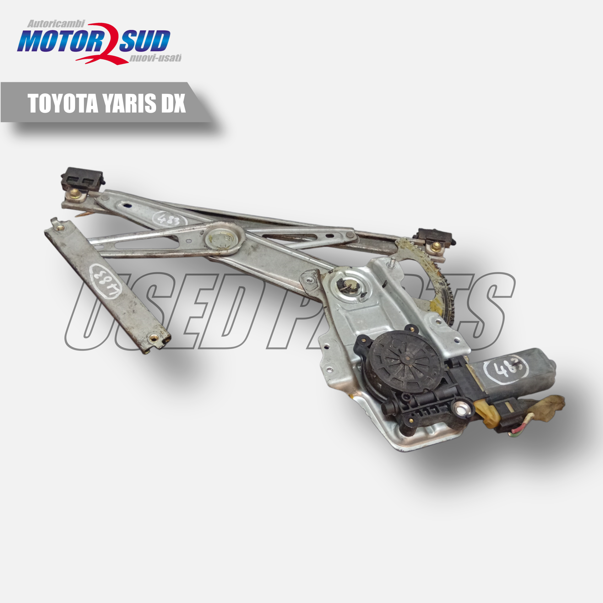 Cremagliera Alzacristallo Ant DX per Toyota Yaris 2005 e il 2014 OE 0130622018