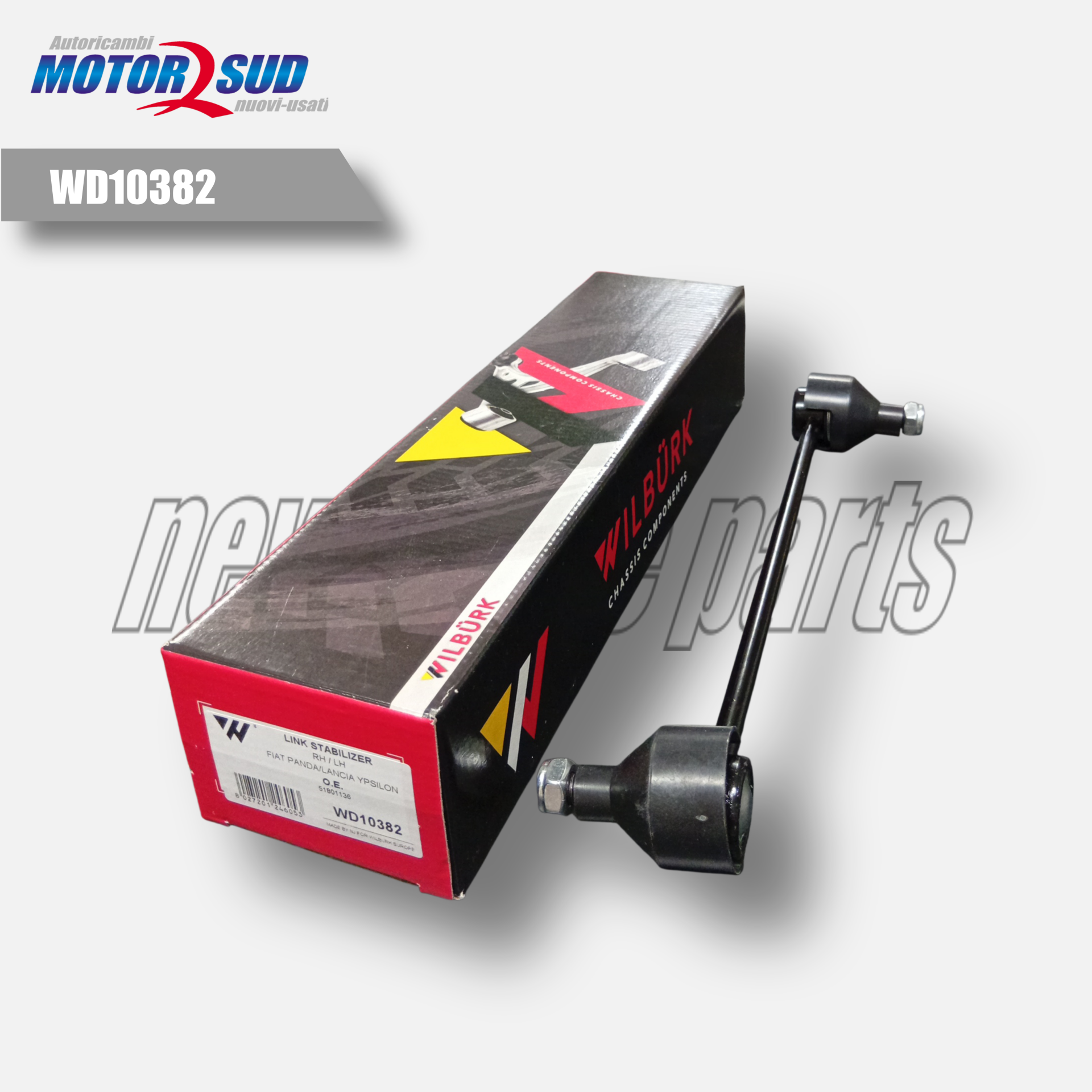 Bielletta stabilizzatrice Wilburk per Fiat Panda - Lancia Ypsilon Cod WD10382