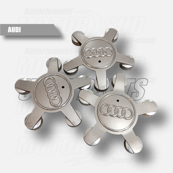 Tappi Coprimozzo Ruota a Ragno Originale Audi Diametro 70/55mm