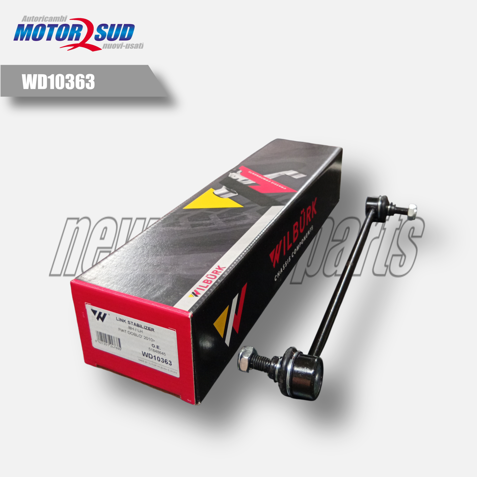 Bielletta stabilizzatrice Wilburk per Fiat Doblò 2010 Cod WD10363
