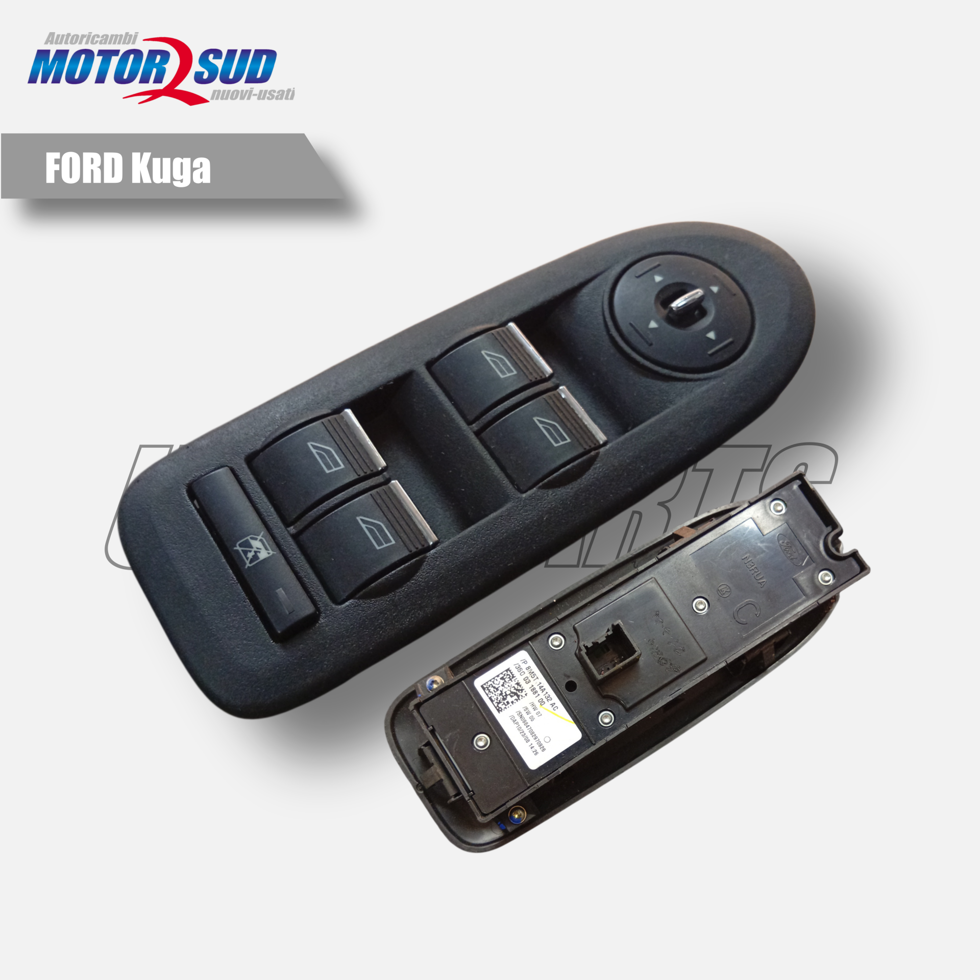 Pulsantiera Alzacristalli Alzavetro ant SX Ford Kuga 2008-2014  OE 8M5T 14A132 AC